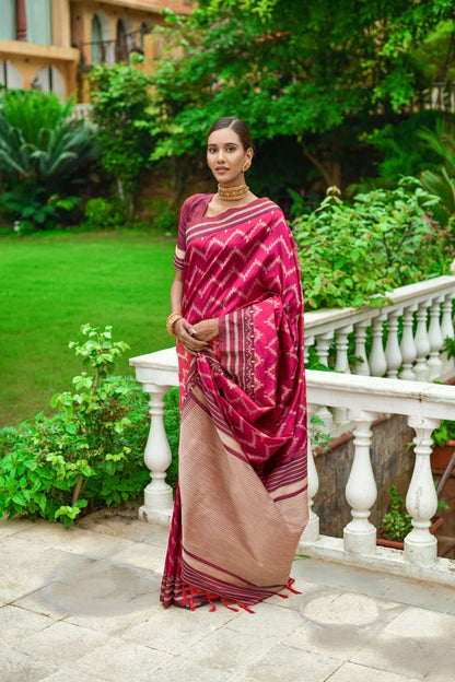 Handloom Zigzag Saree