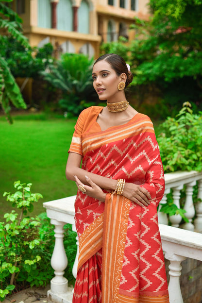 Handloom Zigzag Saree