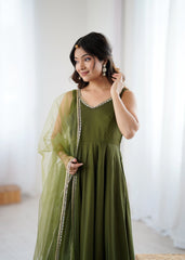 Shagufta Chanderi Suit