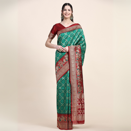 Elegant Sea Green Georgette Saree with Beautiful Sequence Embroidery