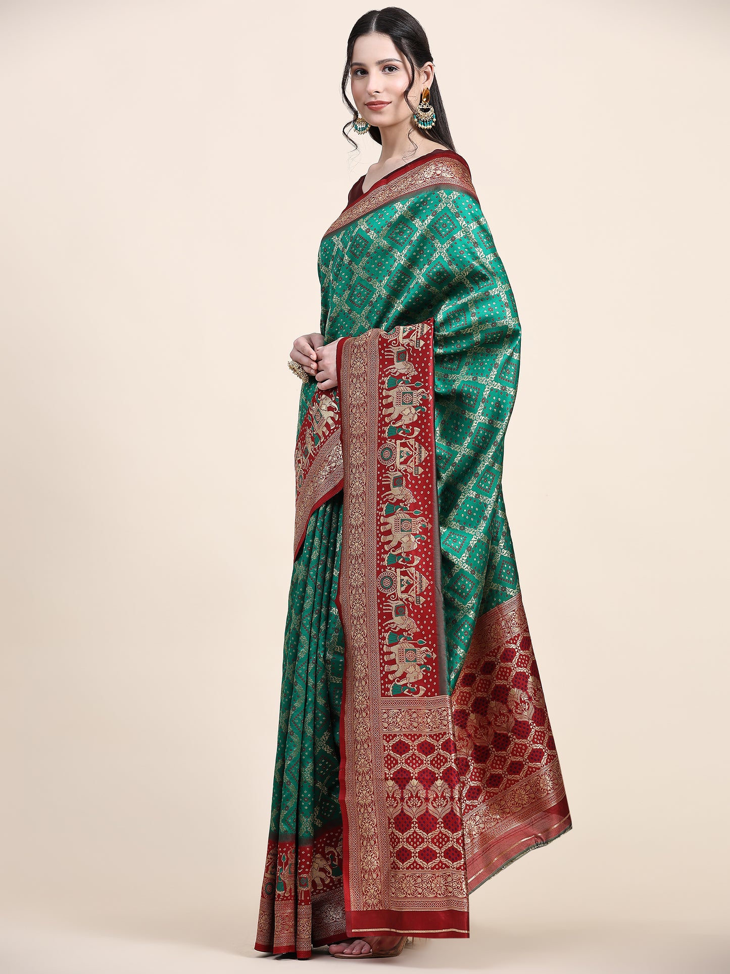 Elegant Sea Green Georgette Saree with Beautiful Sequence Embroidery