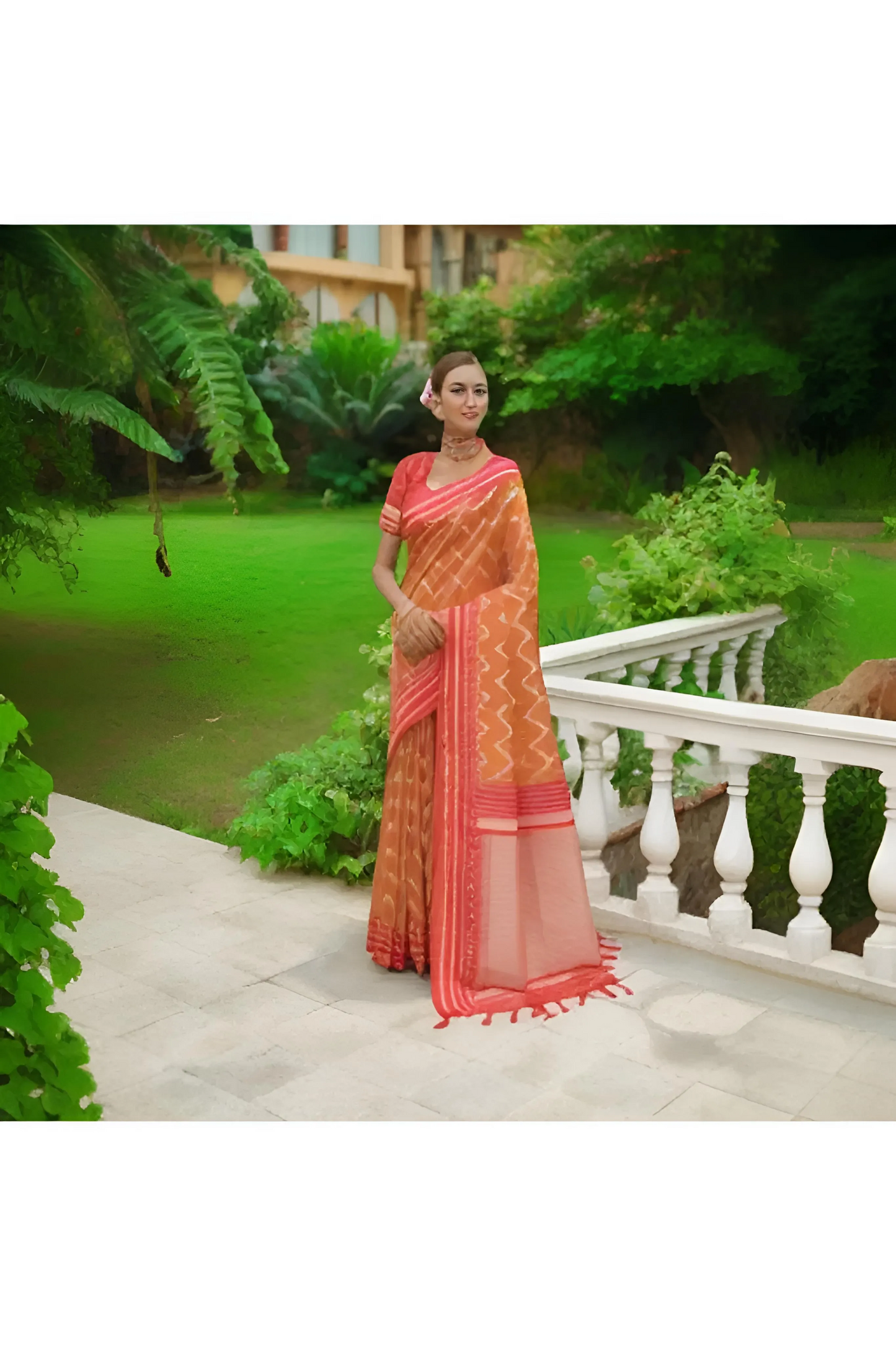 Handloom Zigzag Saree