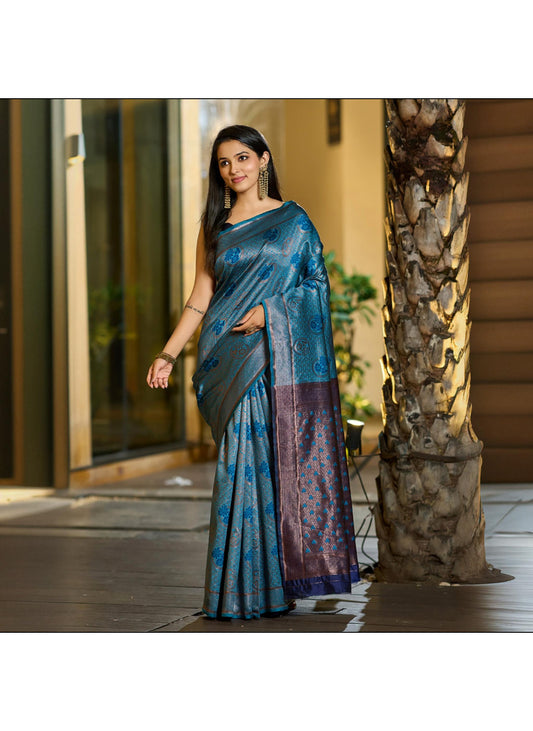 Woven Banarasi Jacquard Saree