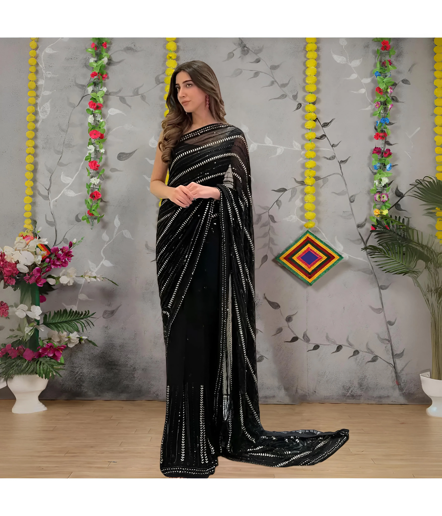 Black Sisa Saree