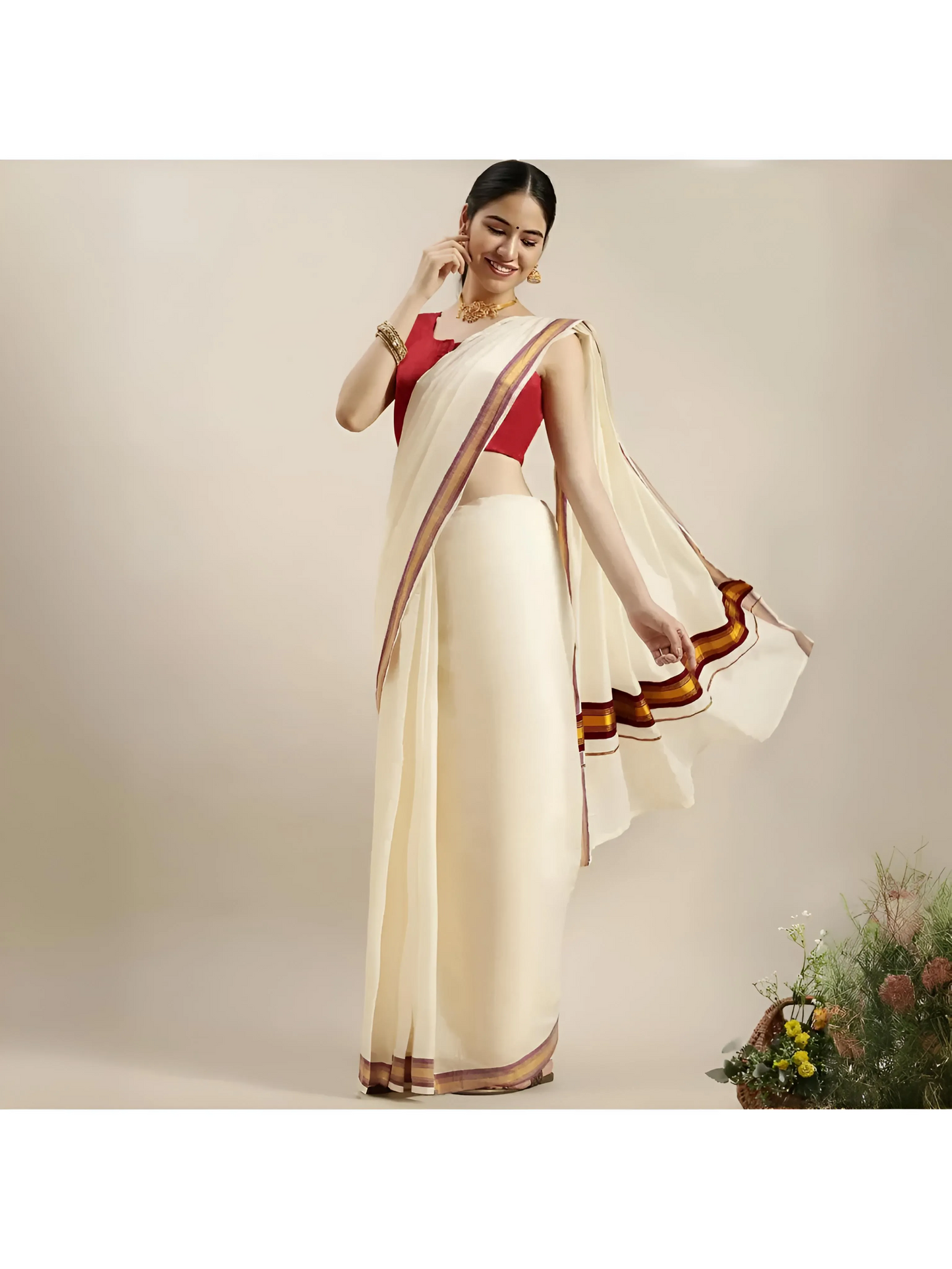 Cotton Zari Woven Saree