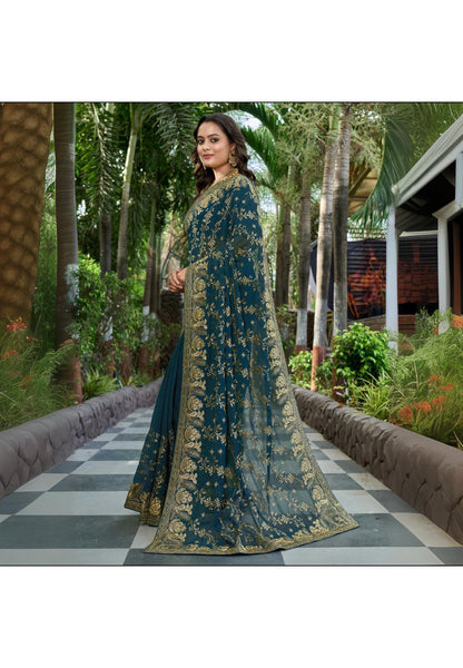 Blue Shipra Saree