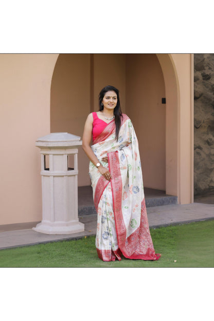 Soft Khadi Georgette Silk Saree