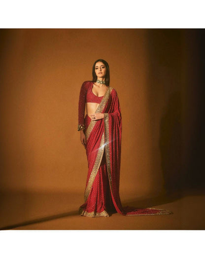 Georgette Silk Saree