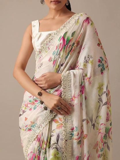 Georgette Digital Print Saree