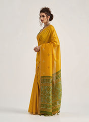 Yellow Weaving Patola Silk Saree