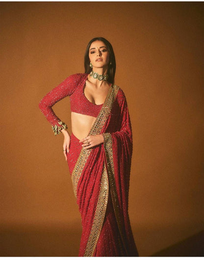 Georgette Silk Saree