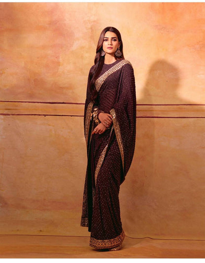 Georgette Silk Saree