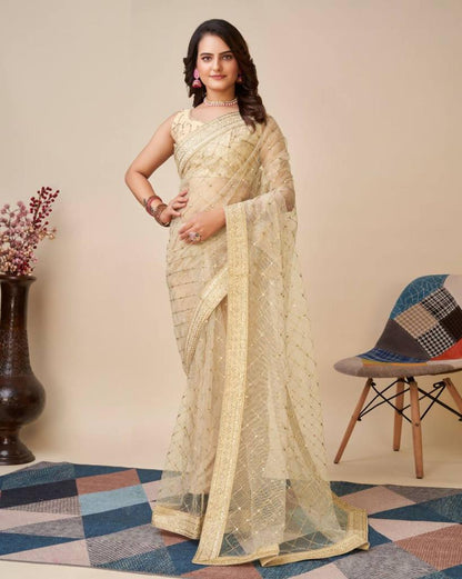 Soft Butterfly Net Saree