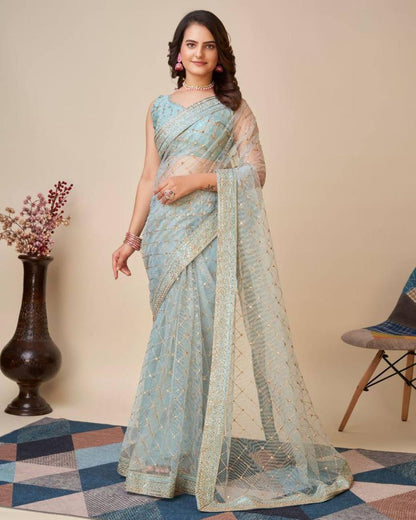 Soft Butterfly Net Saree