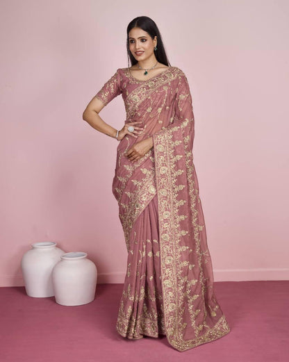 Soft Tabby Silk Organza Saree