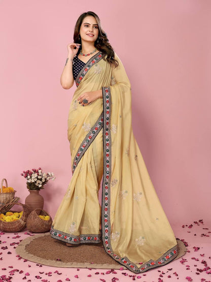 Tabby Silk Organza Saree