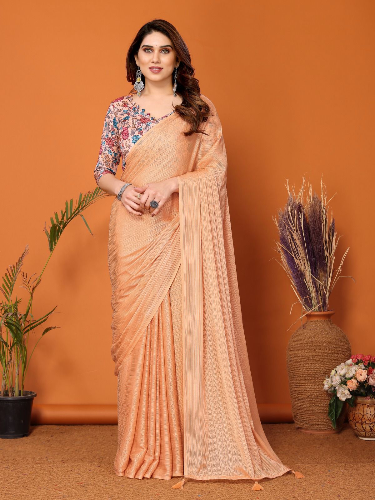 Polyester Zari Silk Saree