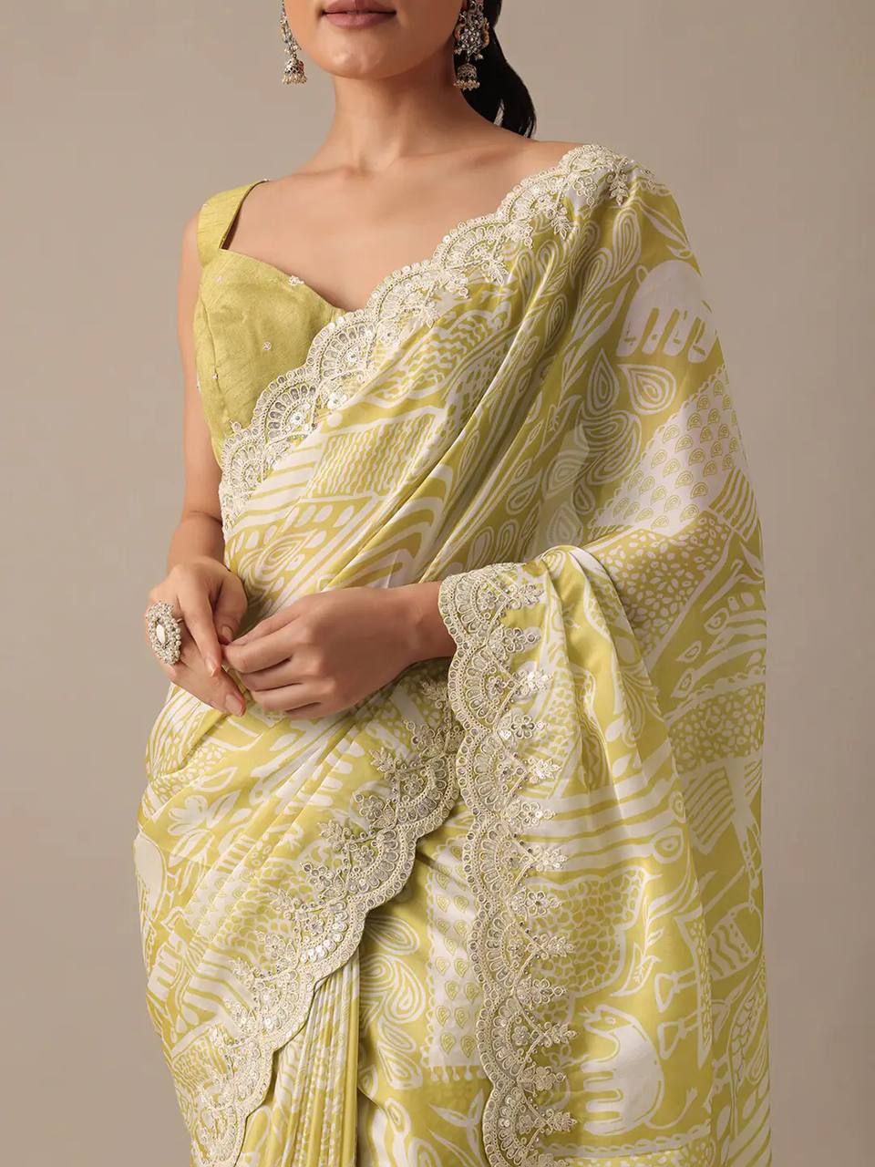 Soft Georgette Embroidery Saree