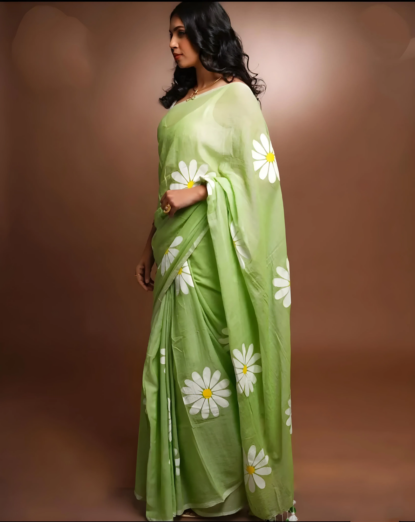 Soft Linen Cotton Silk Saree