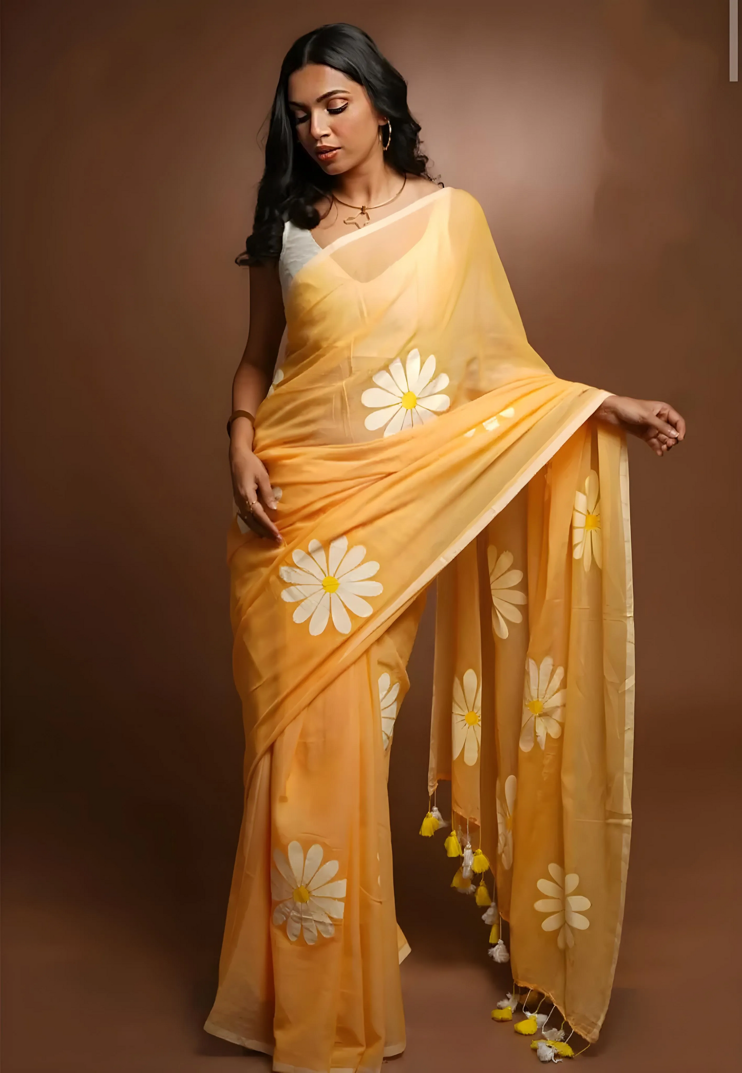 Soft Linen Cotton Silk Saree