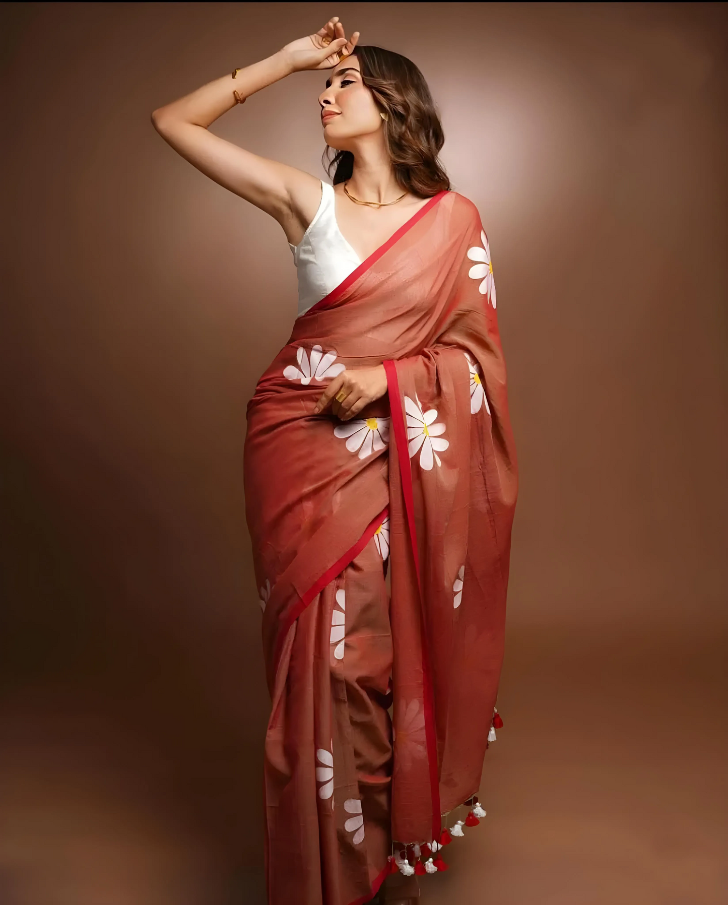 Soft Linen Cotton Silk Saree