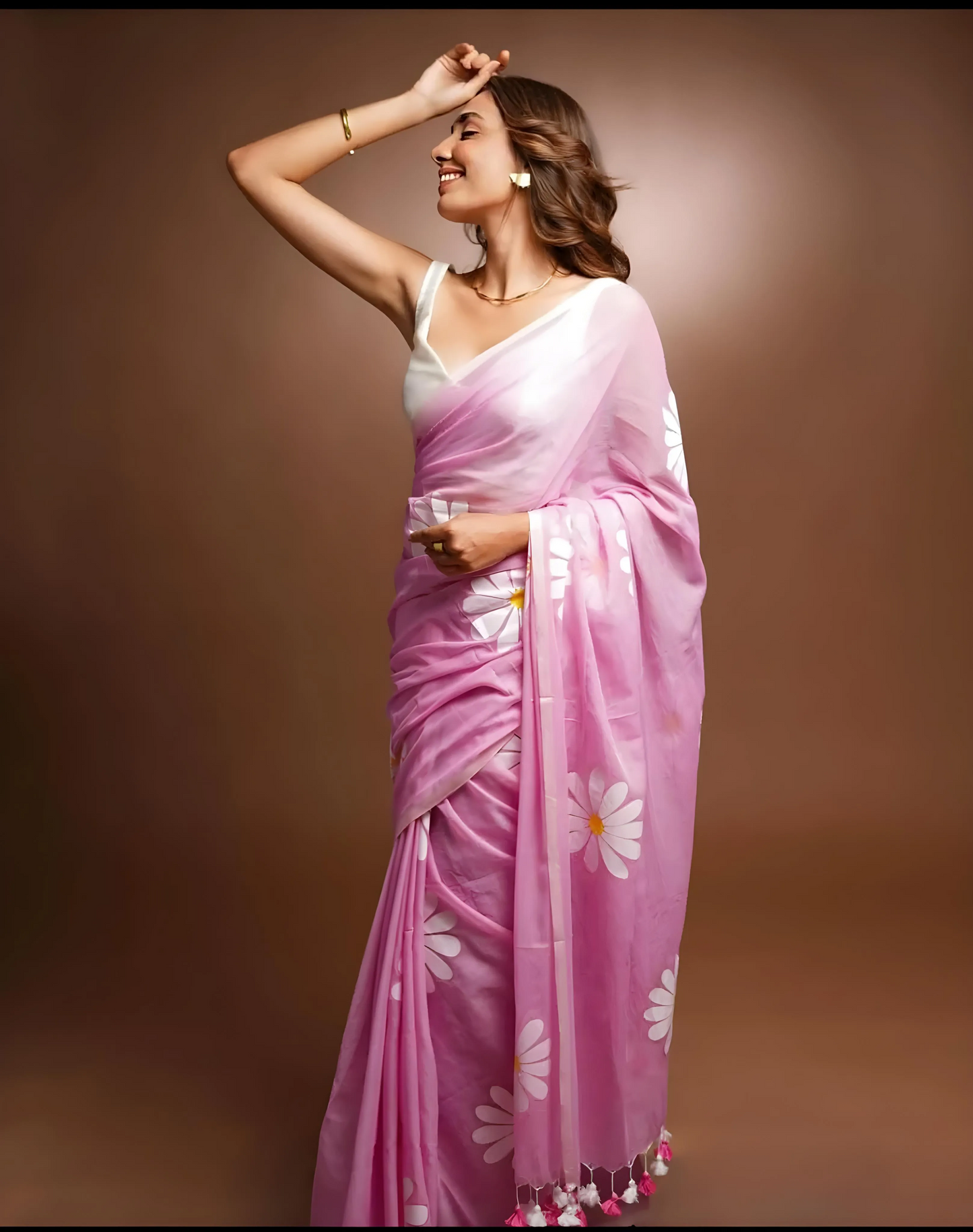 Soft Linen Cotton Silk Saree