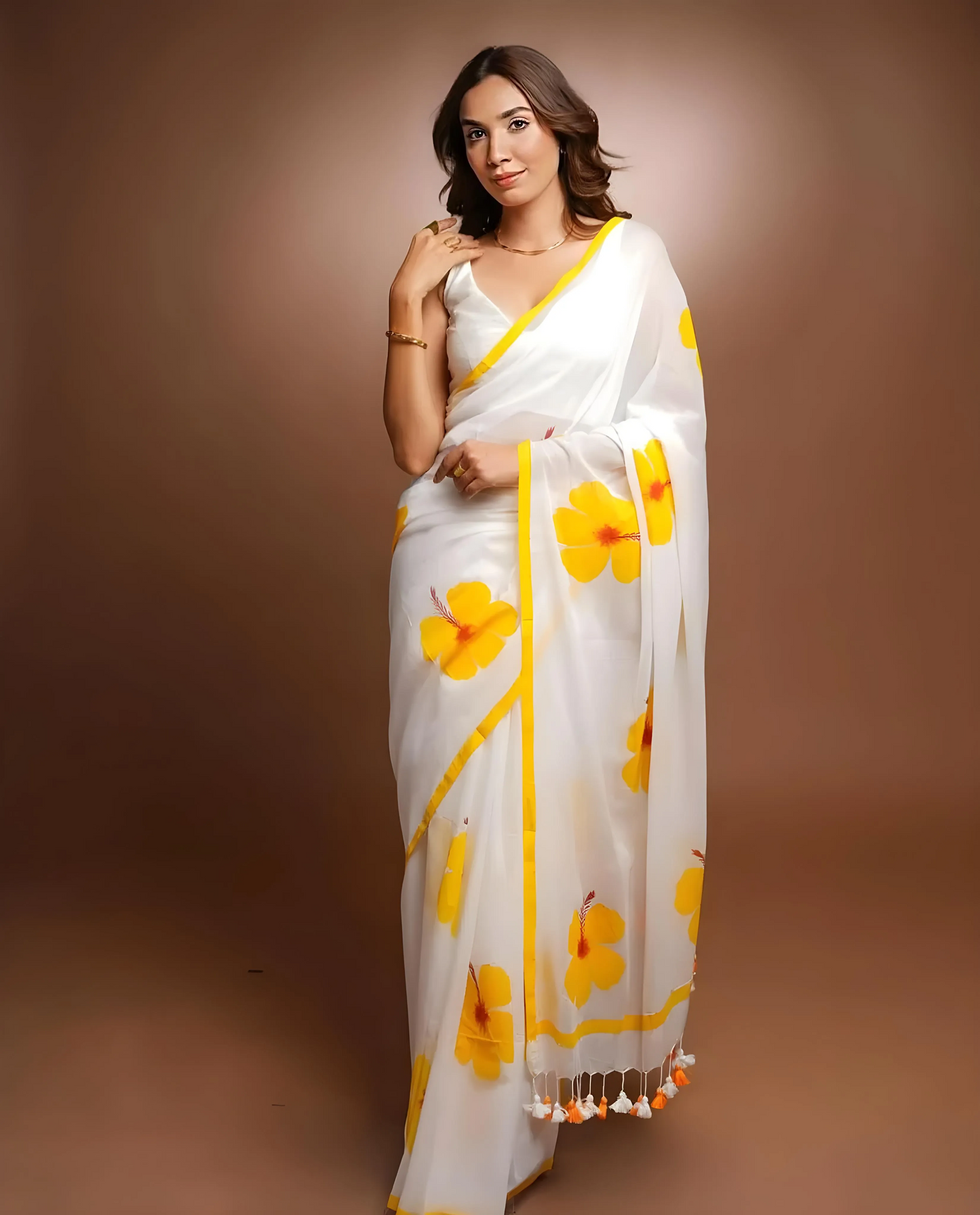 Soft Linen Cotton Silk Saree