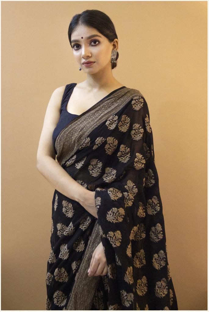 Soft Lichi Saree