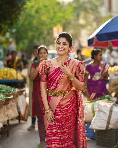 Digital Print Linen Saree