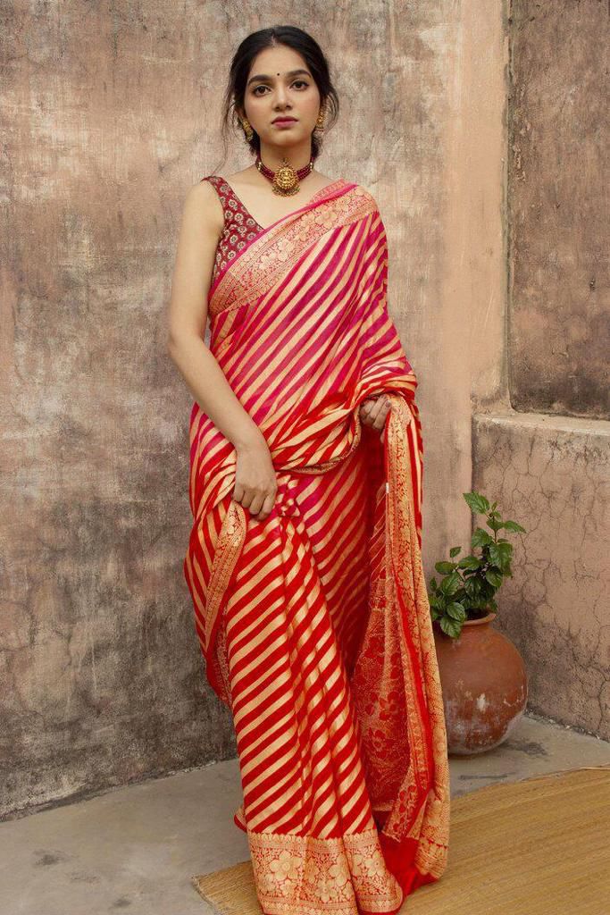 Soft Lichi Saree