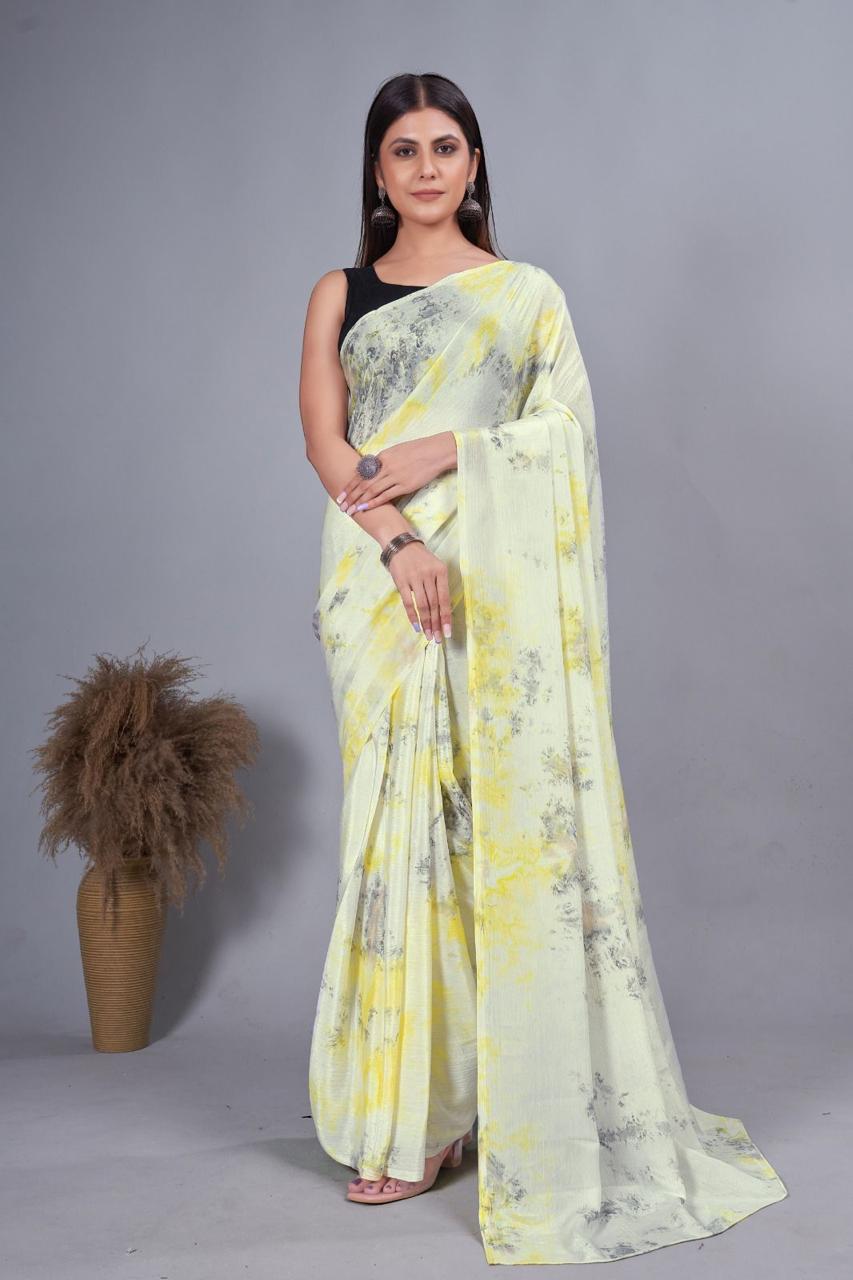 Nylon Chiffon Saree