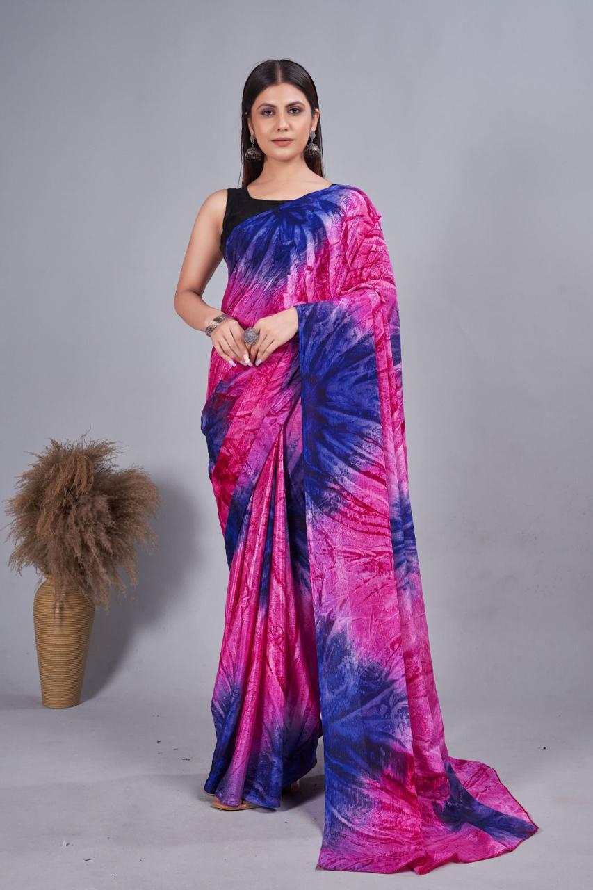 Nylon Chiffon Saree