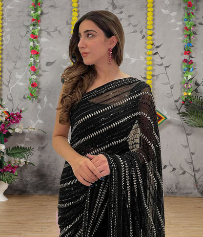 Black Sisa Saree