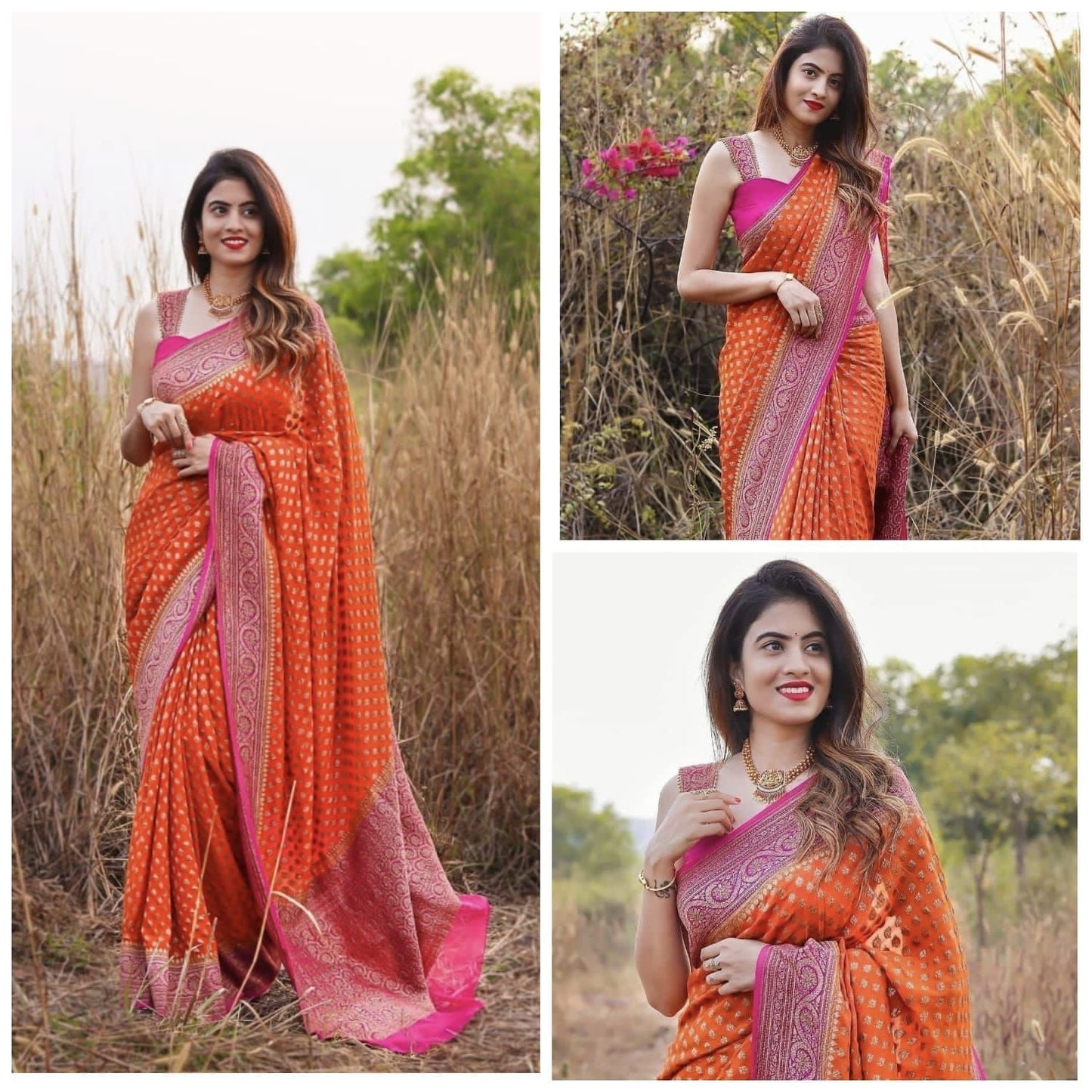 Lichi Silk Saree