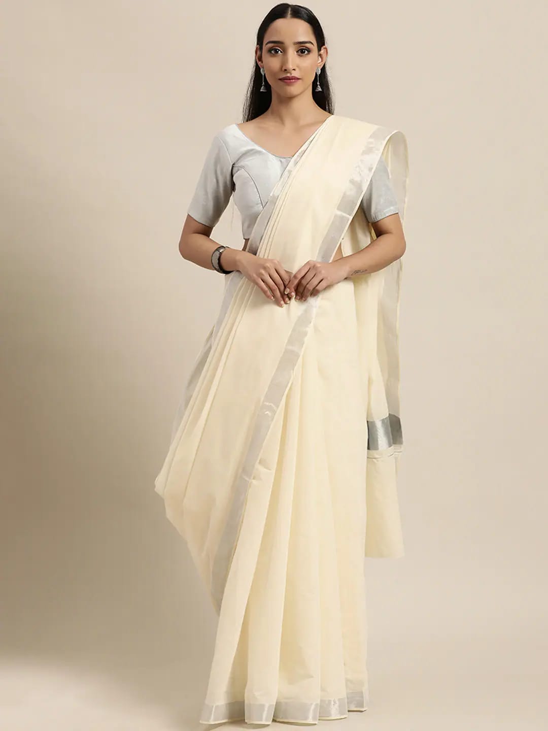 Cotton Zari Woven Saree