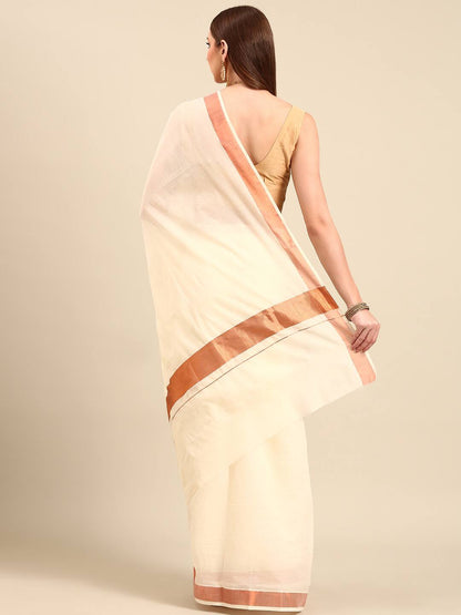 Cotton Zari Woven Saree