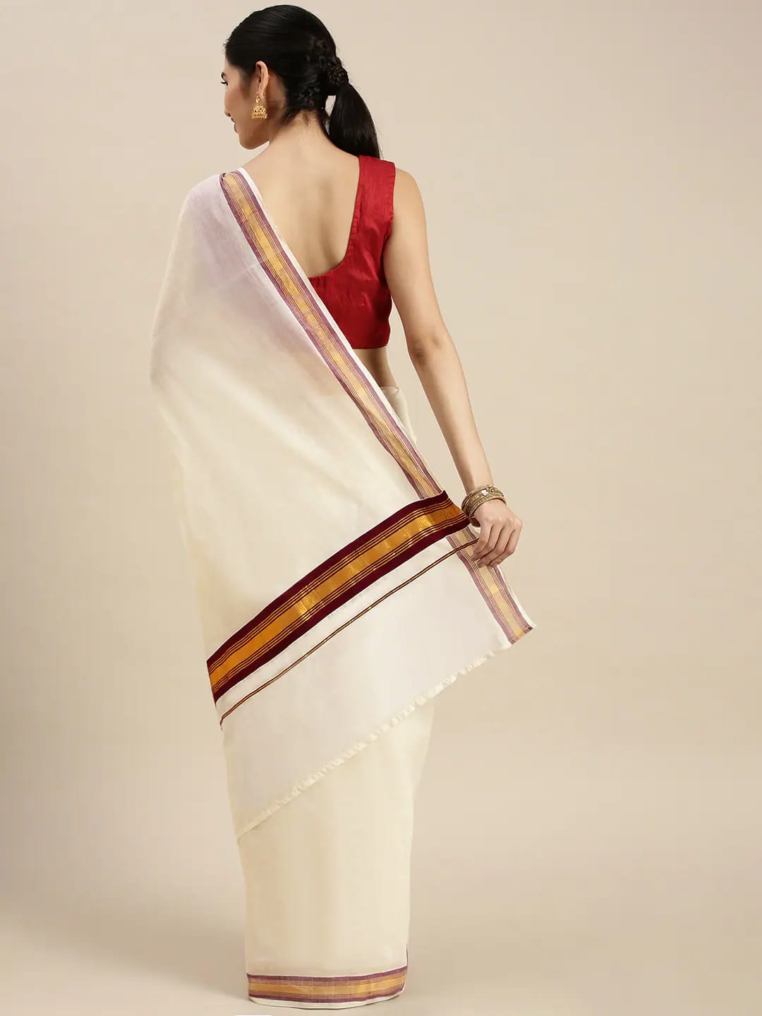 Cotton Zari Woven Saree