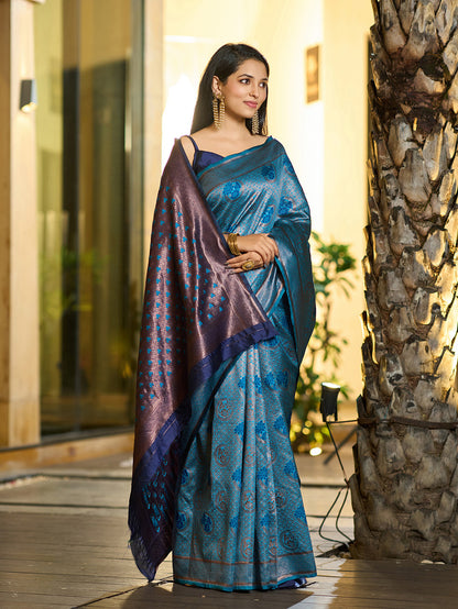 Woven Banarasi Jacquard Saree