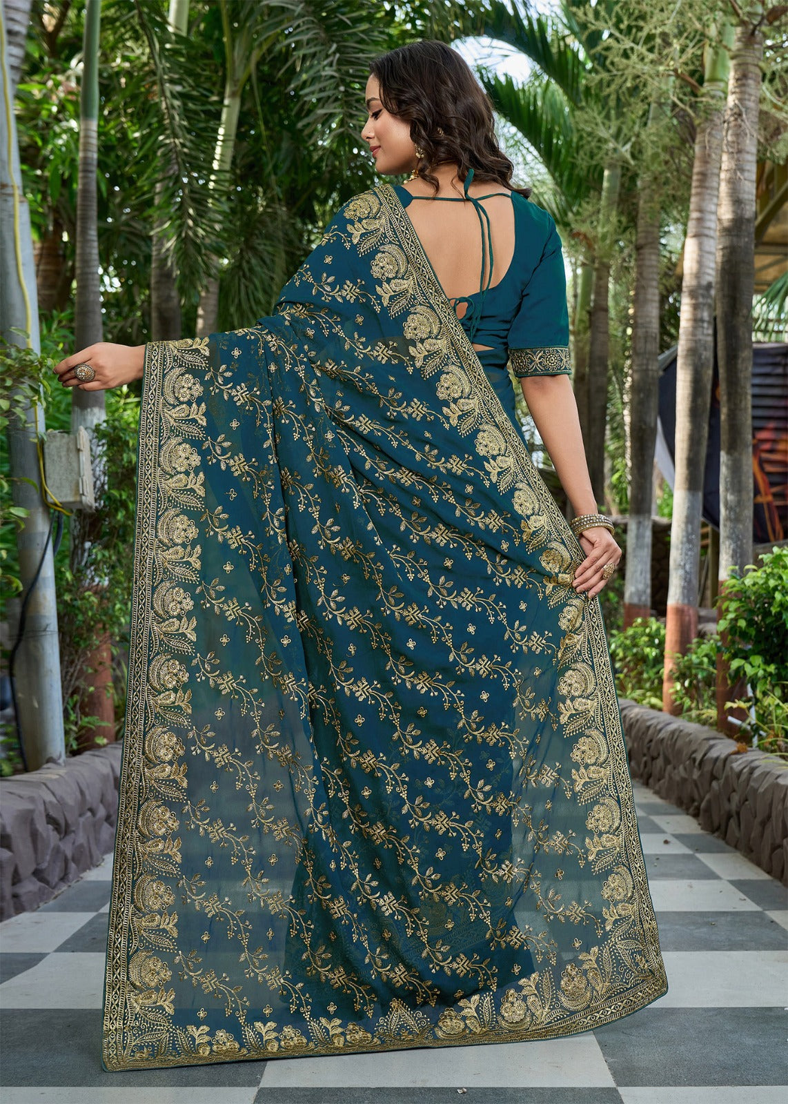 Blue Shipra Saree