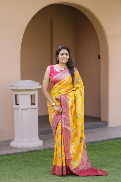 Soft Khadi Georgette Silk Saree