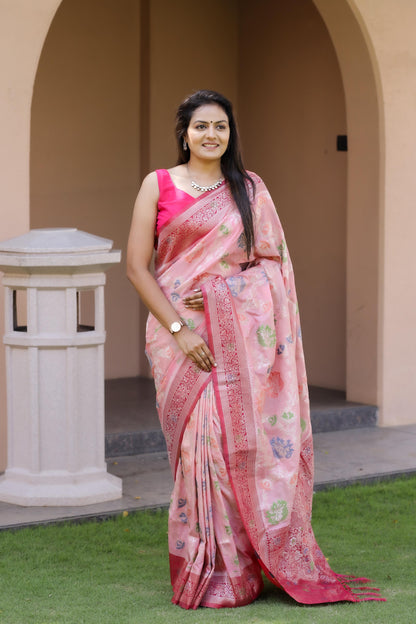 Soft Khadi Georgette Silk Saree