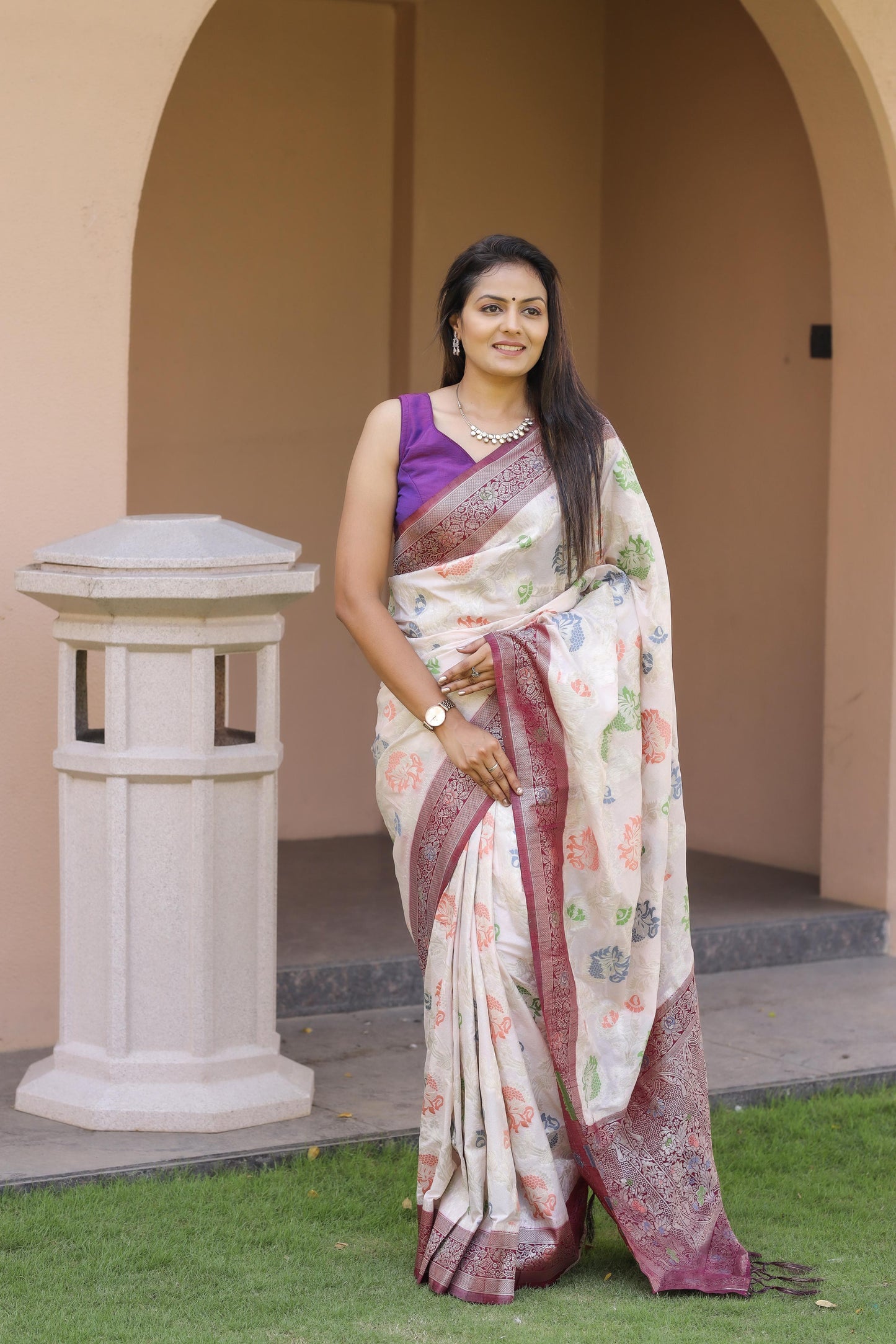 Soft Khadi Georgette Silk Saree