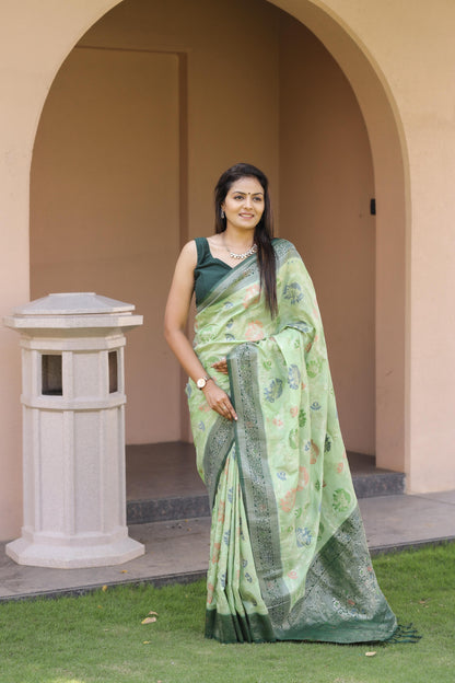 Soft Khadi Georgette Silk Saree