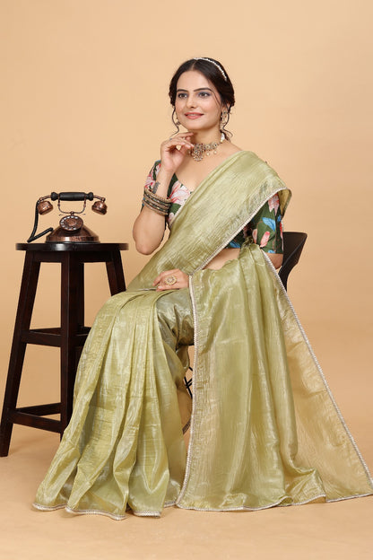 Crush Two Tone Saree