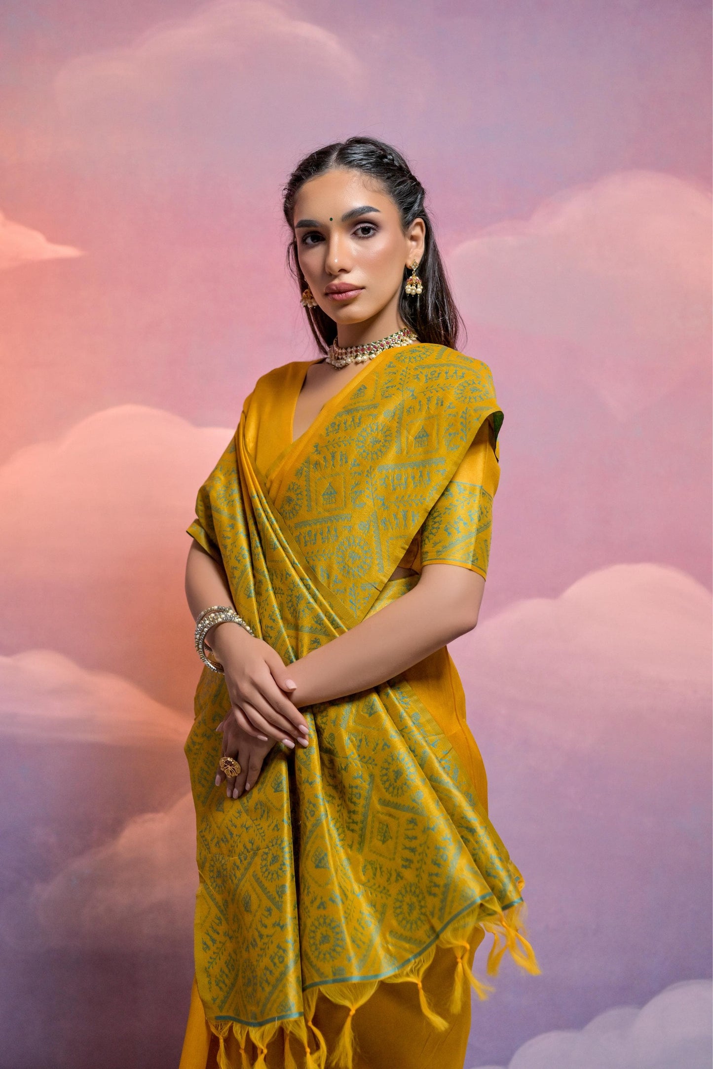 Banglori Handloom Raw Silk Saree