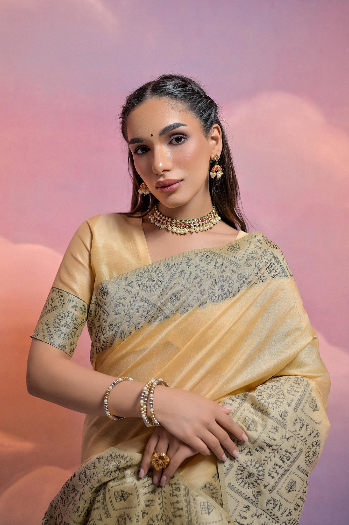 Banglori Handloom Raw Silk Saree