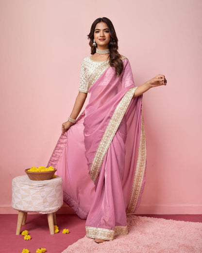 Soft Taby Silk Organza Saree