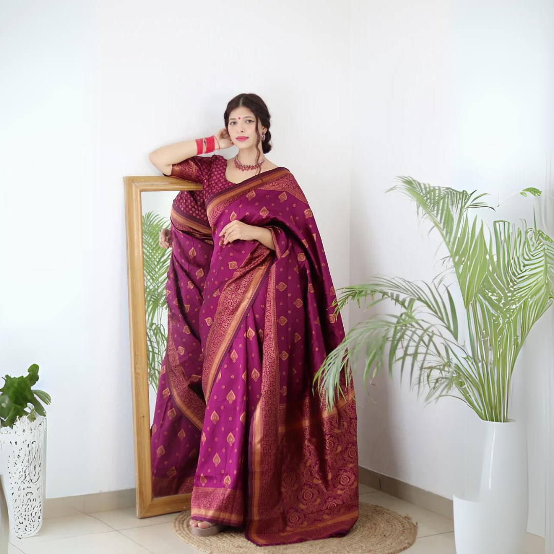 Jacquard Woven Saree