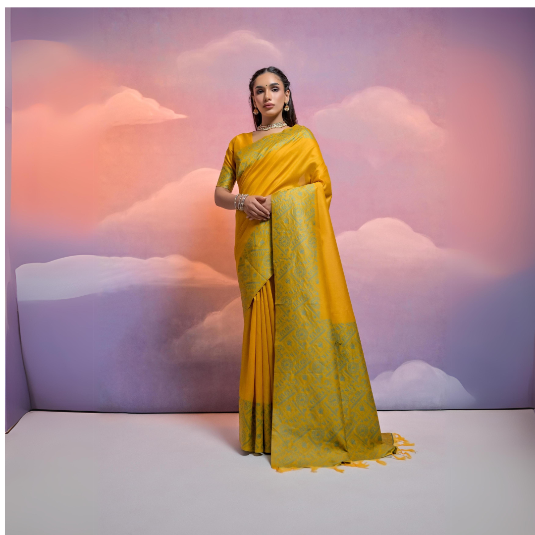 Banglori Handloom Raw Silk Saree