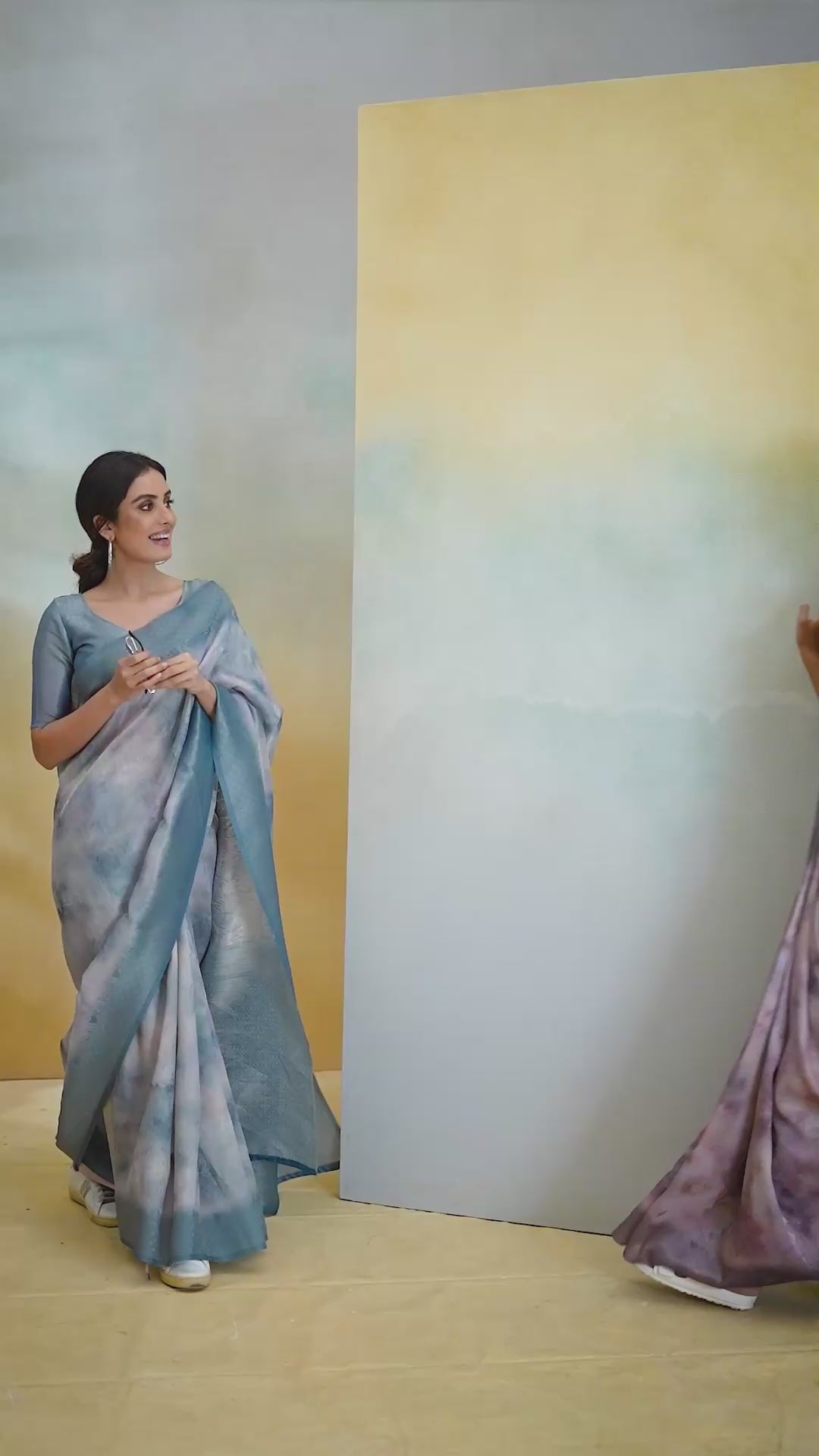 Brown Handloom Weaving Silk Saree